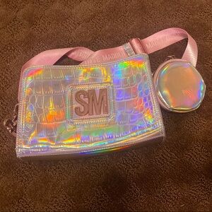 Steve Madden Iridescent Bag with Pink Strap
